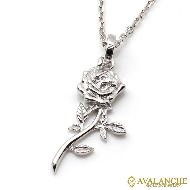 10K ホワイトゴールド ネックレス&ペンダント 40cm-45cm 3-14724-02