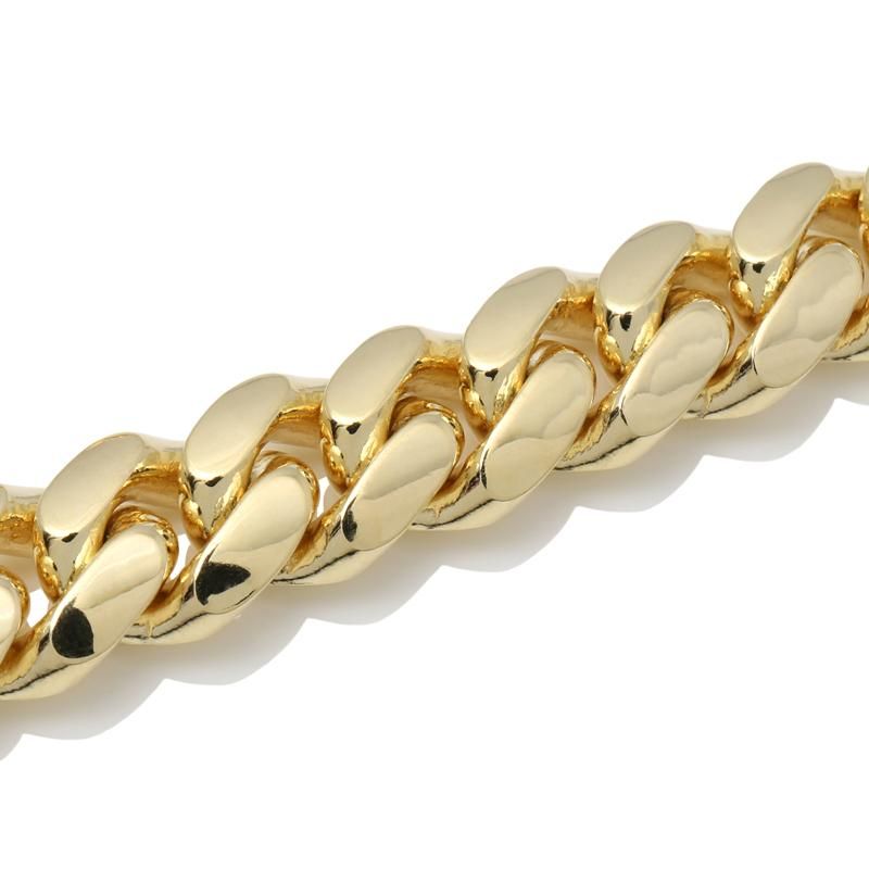 10K イエローゴールド マイアミネックレス 幅11.5mm 45cm 定価