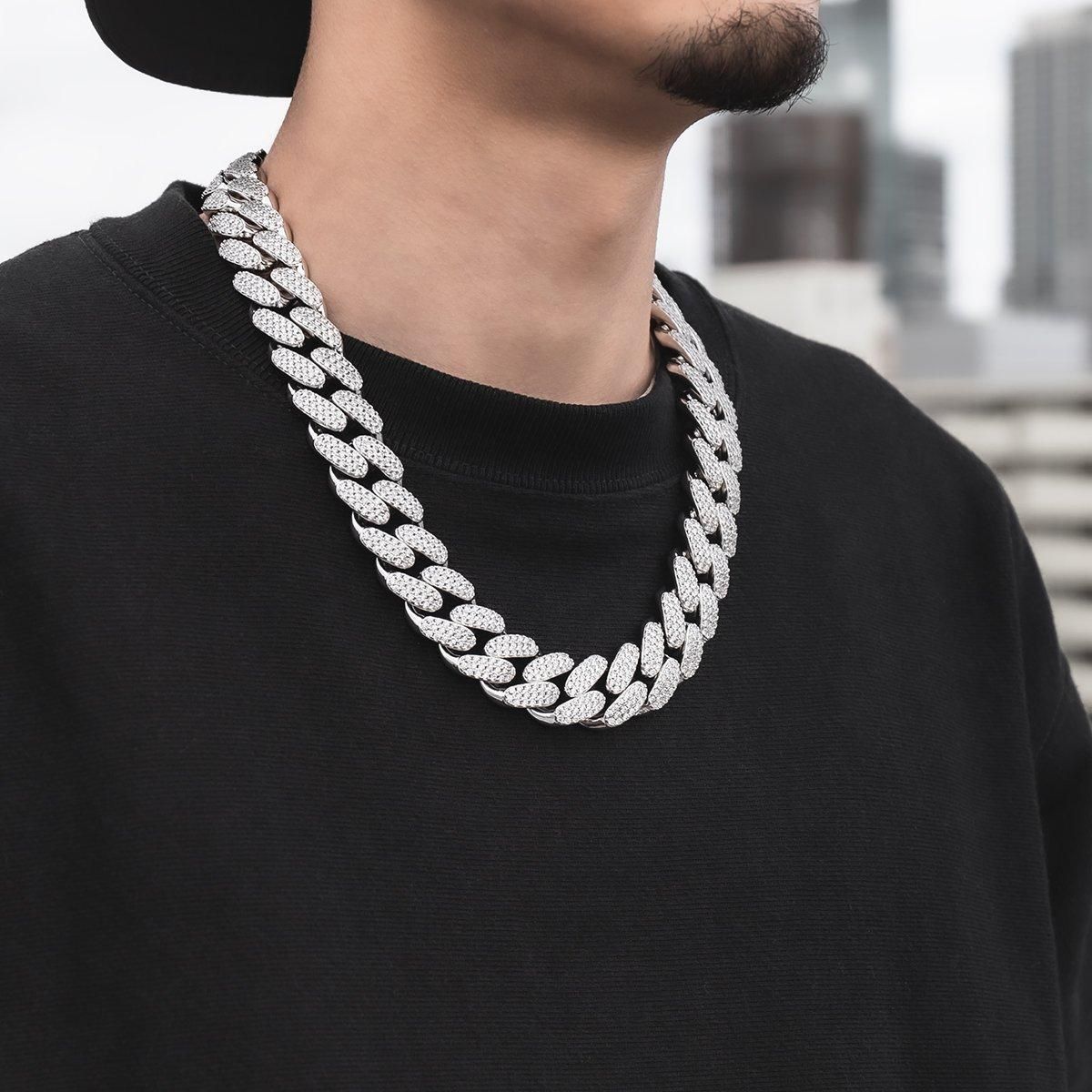 シルバー マイアミネックレス 幅20mm 45cm-55cm MIA-20MPV - AVALANCHE