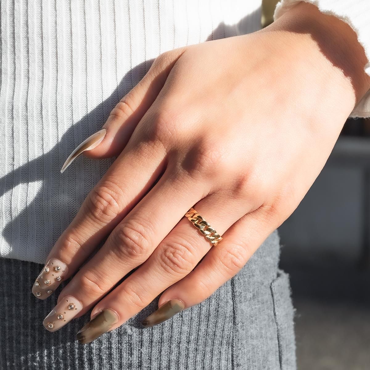 10K イエローゴールド リング 7号-25号 2-3419-01 - AVALANCHE