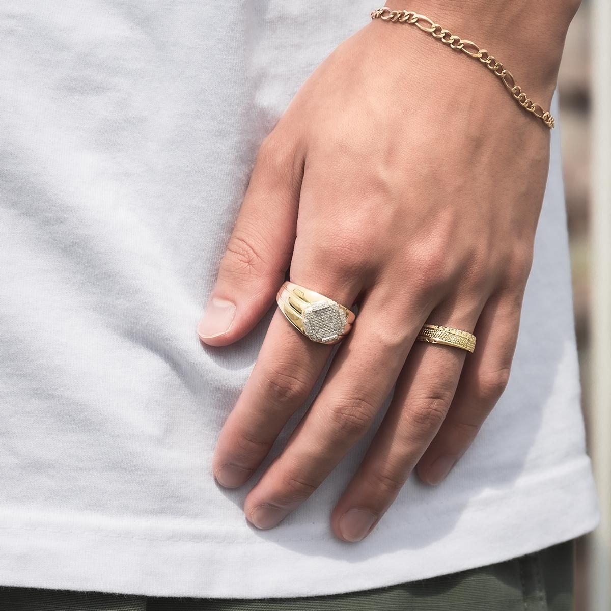 ダイヤモンド 10K イエローゴールド リング 21号 A0326125-YG