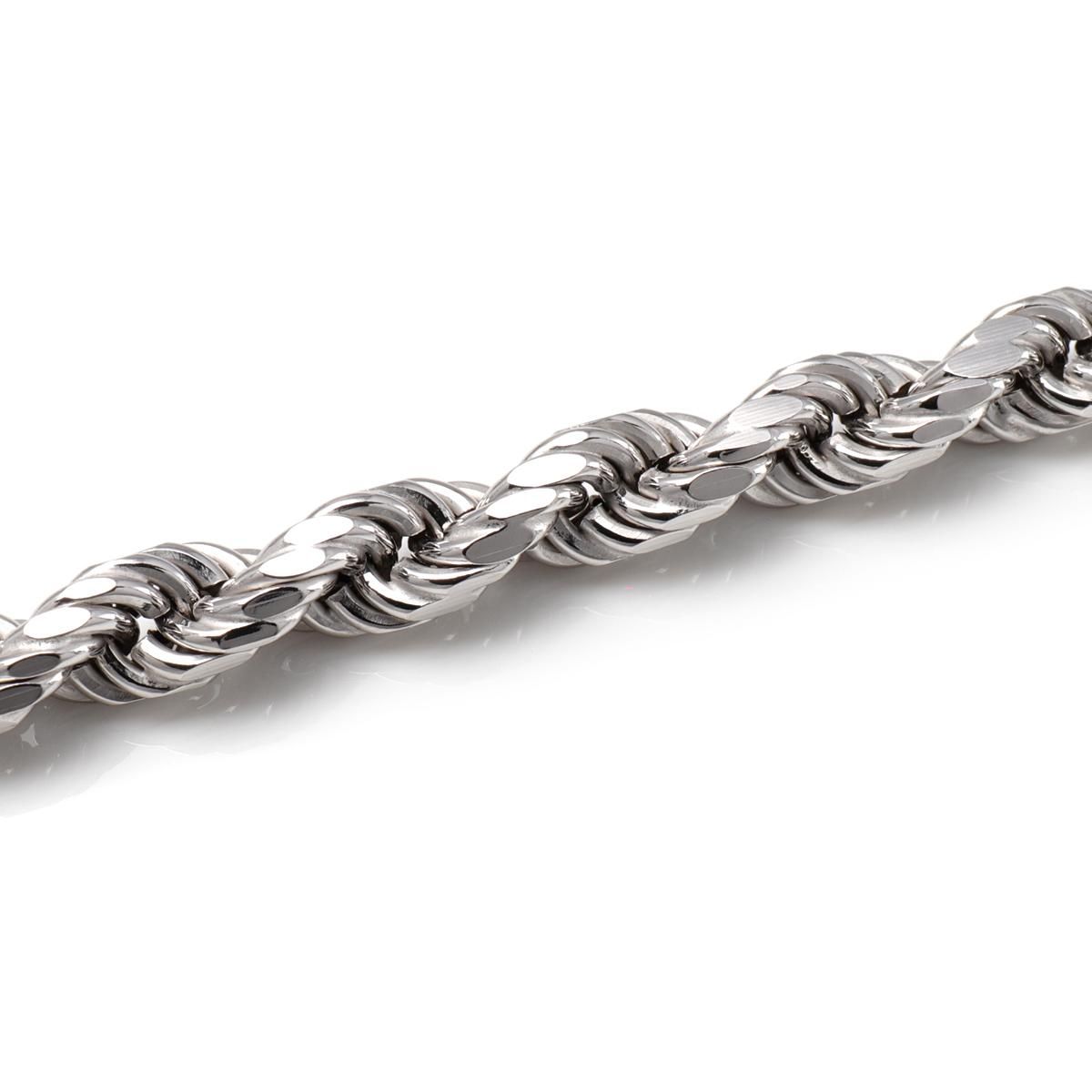 シルバー ロープネックレス 幅5mm 50cm-60cm V-100HCMD - AVALANCHE