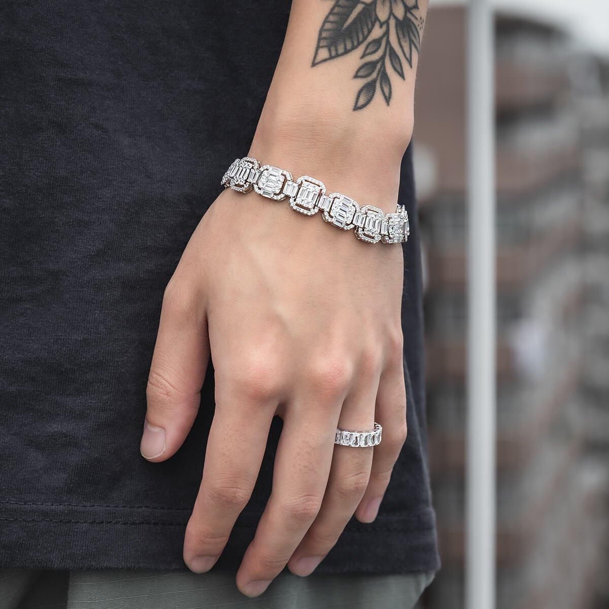 シルバー ブレスレット 幅13mm 19cm AHB-24001 - AVALANCHE OFFICIAL STORE