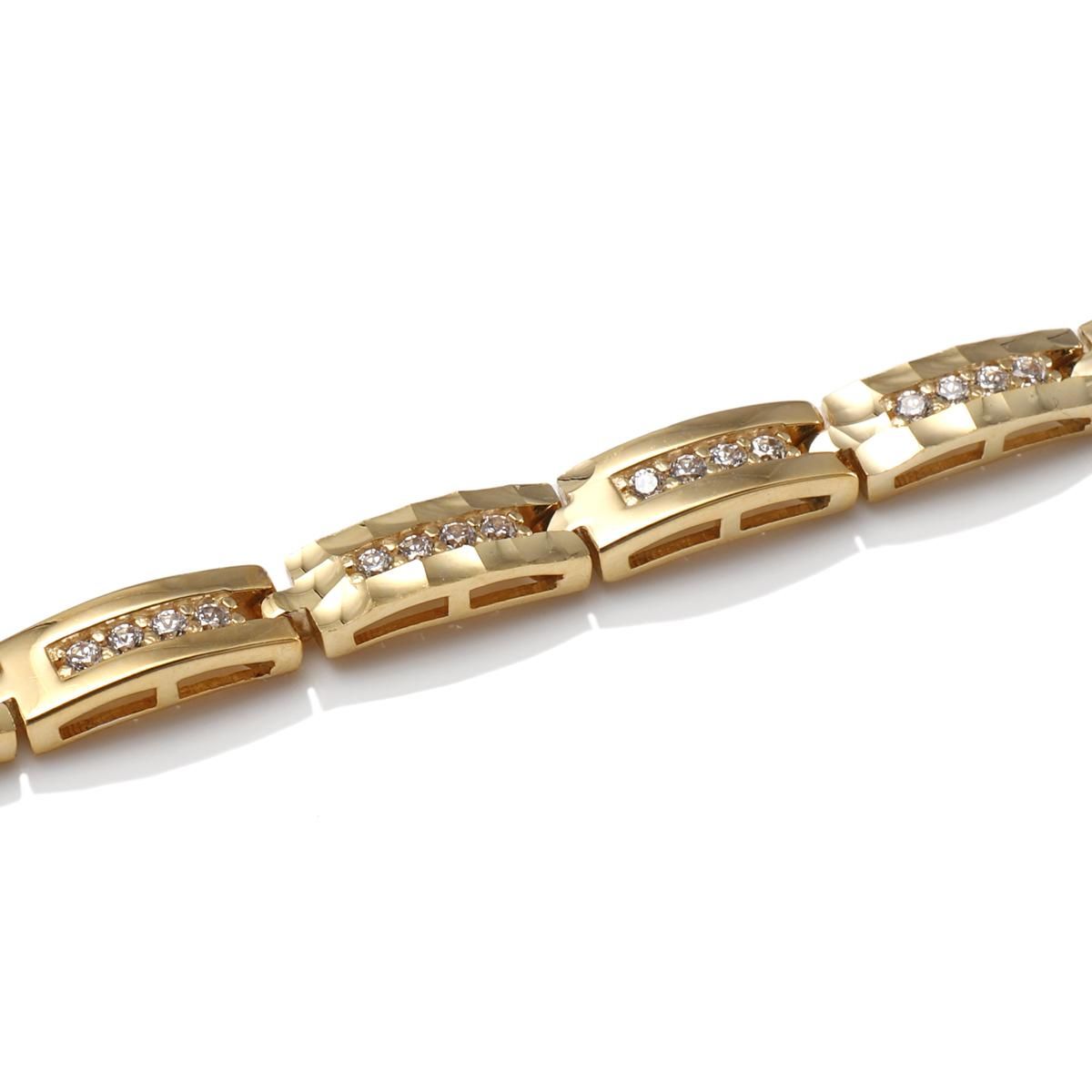 10K イエローゴールド ブレスレット 幅3.5mm 18cm ALCC99 - AVALANCHE