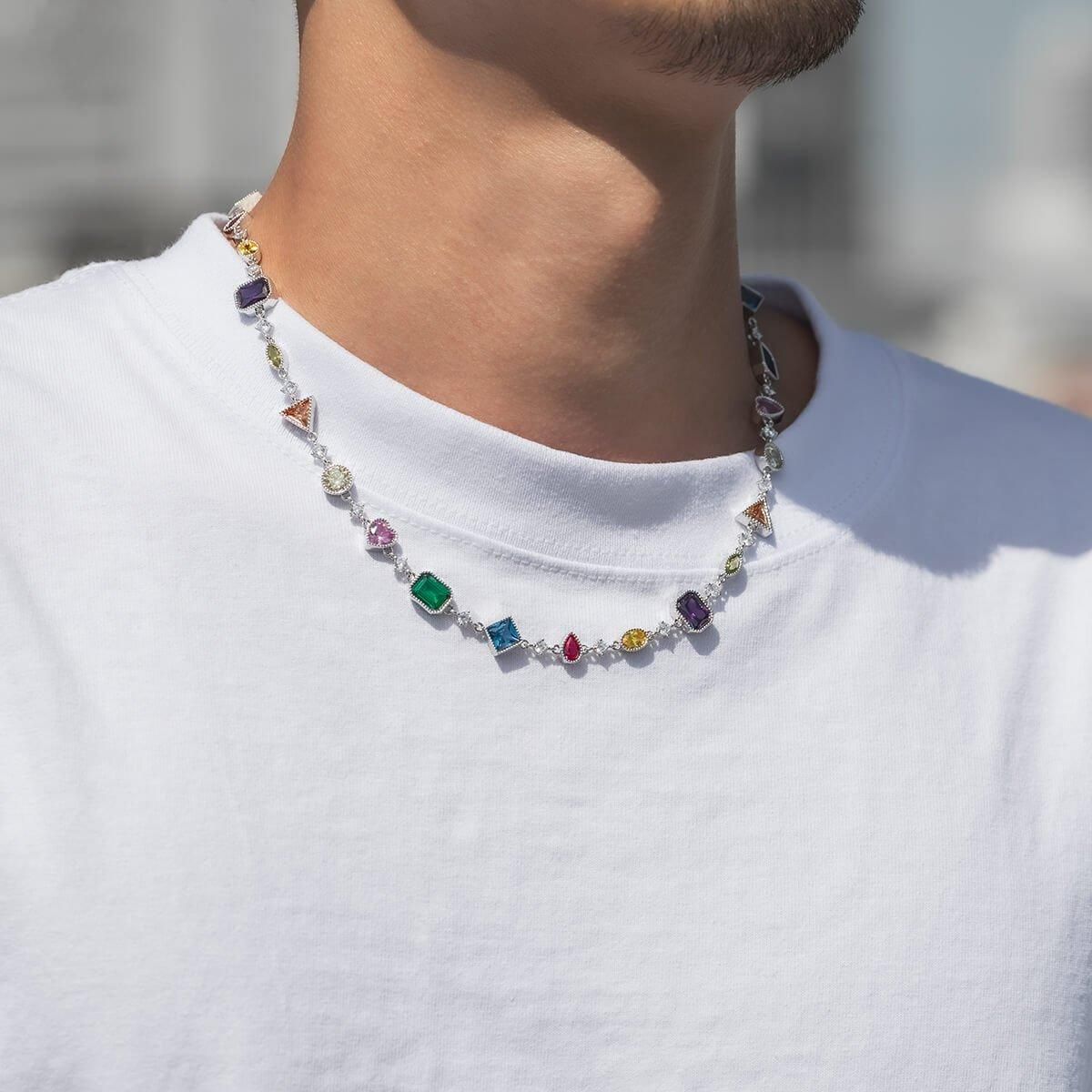 シルバー ネックレス 幅9.8mm 45cm-50cm AHN-0102 - AVALANCHE