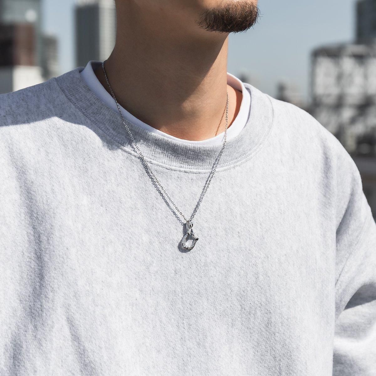 10K ホワイトゴールド ネックレス&ペンダント 45cm-50cm Mサイズ 3