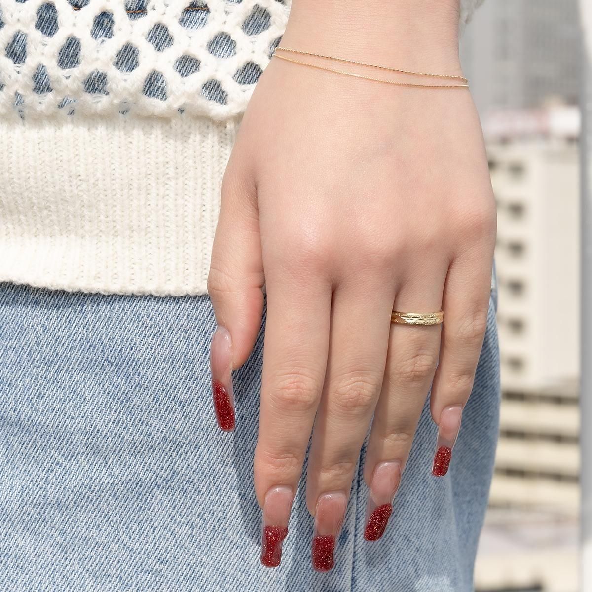 10K イエローゴールド リング 5号-21号 DH039-35 - AVALANCHE OFFICIAL