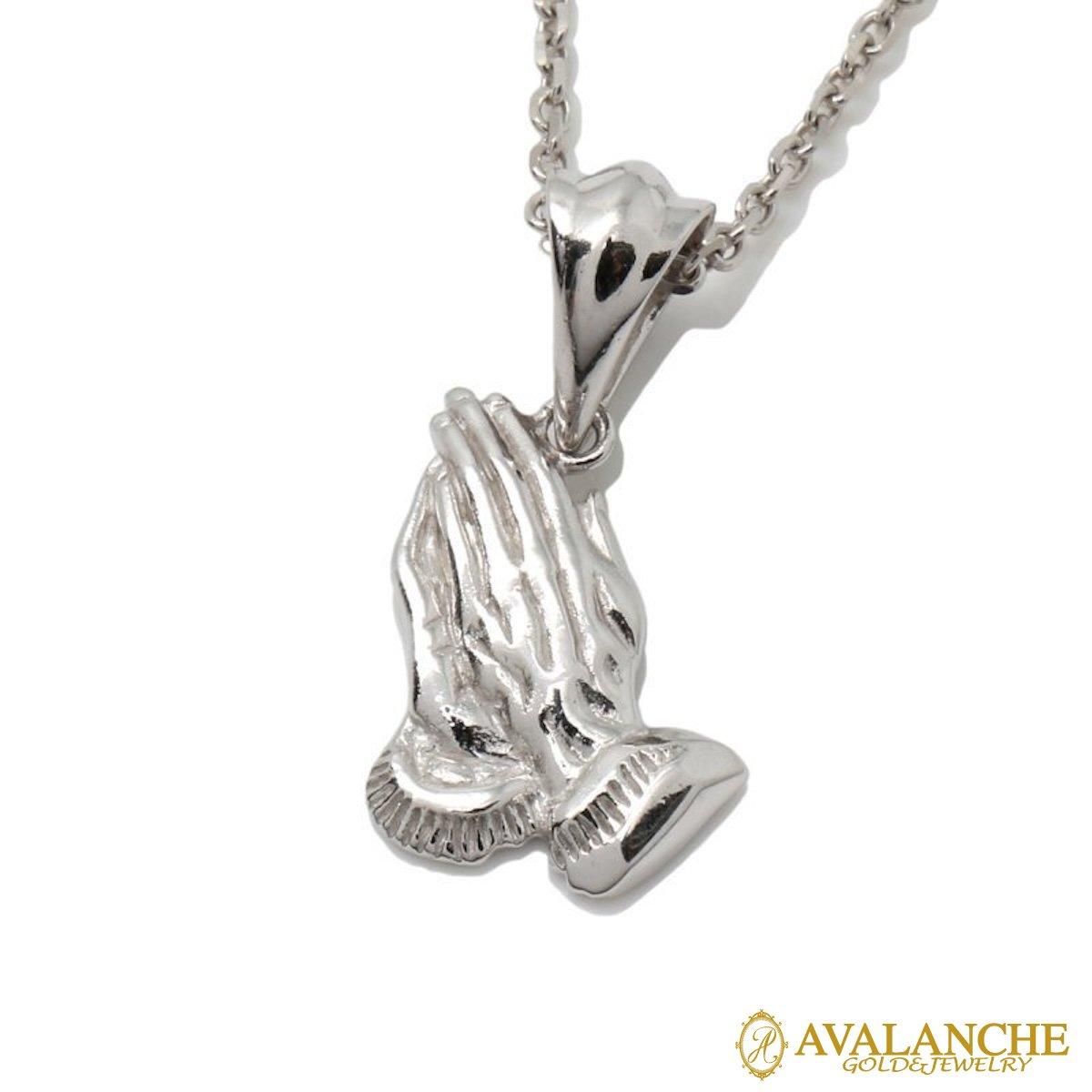 10K ホワイトゴールド ネックレス&ペンダント 45cm-50cm 3-10434-02