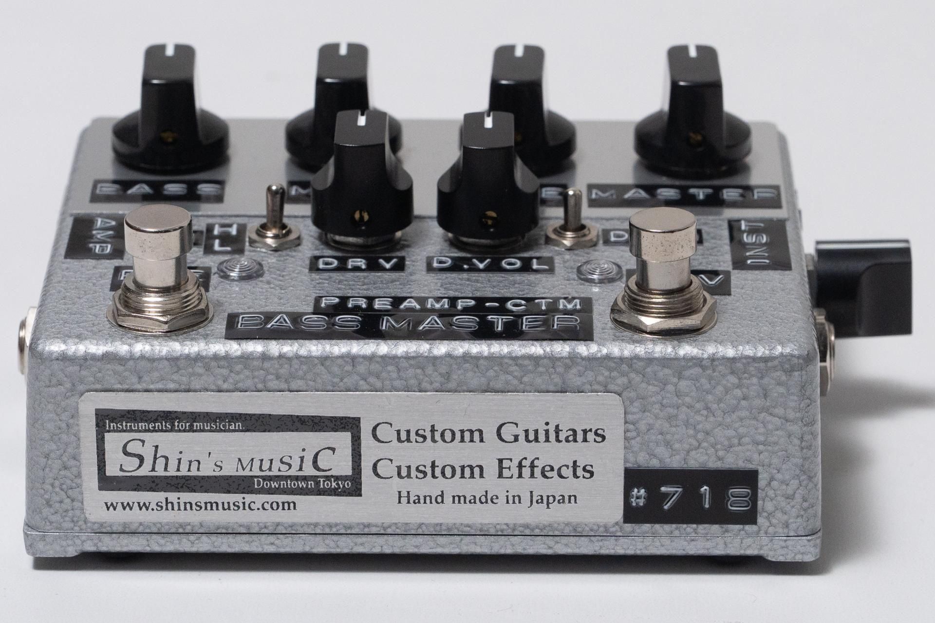 used】Shin's Music / Bass Master Preamp-Custom Silver Hammer【GIB