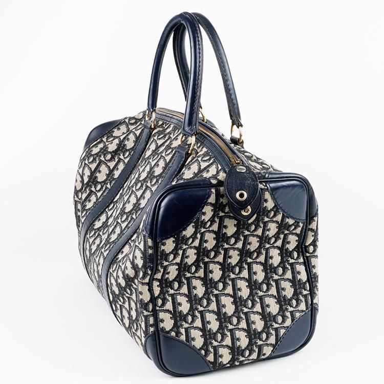 トロッターミニボストンバッグ ネイビー ヴィンテージ|ディオール Dior