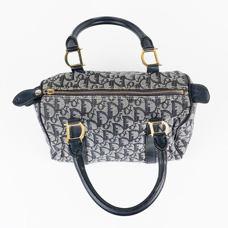 トロッターミニボストンバッグ ネイビー ヴィンテージ|ディオール Dior