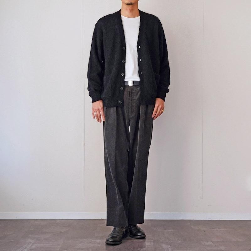 BATONER】PURE MOHAIR V CARDIGAN BLACK - THIRTY' THIRTY' STORE