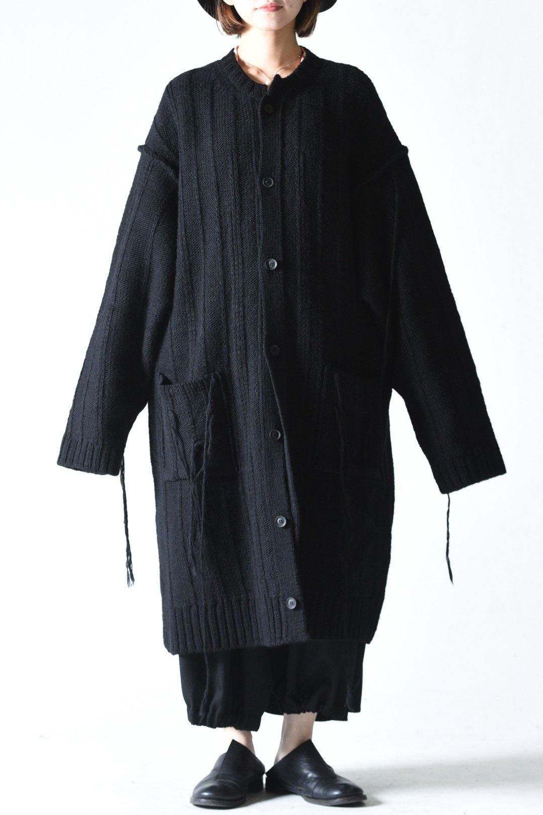 Yohji Yamamoto POUR HOMME 糸ふらしロングニットカーディガン - Ka na