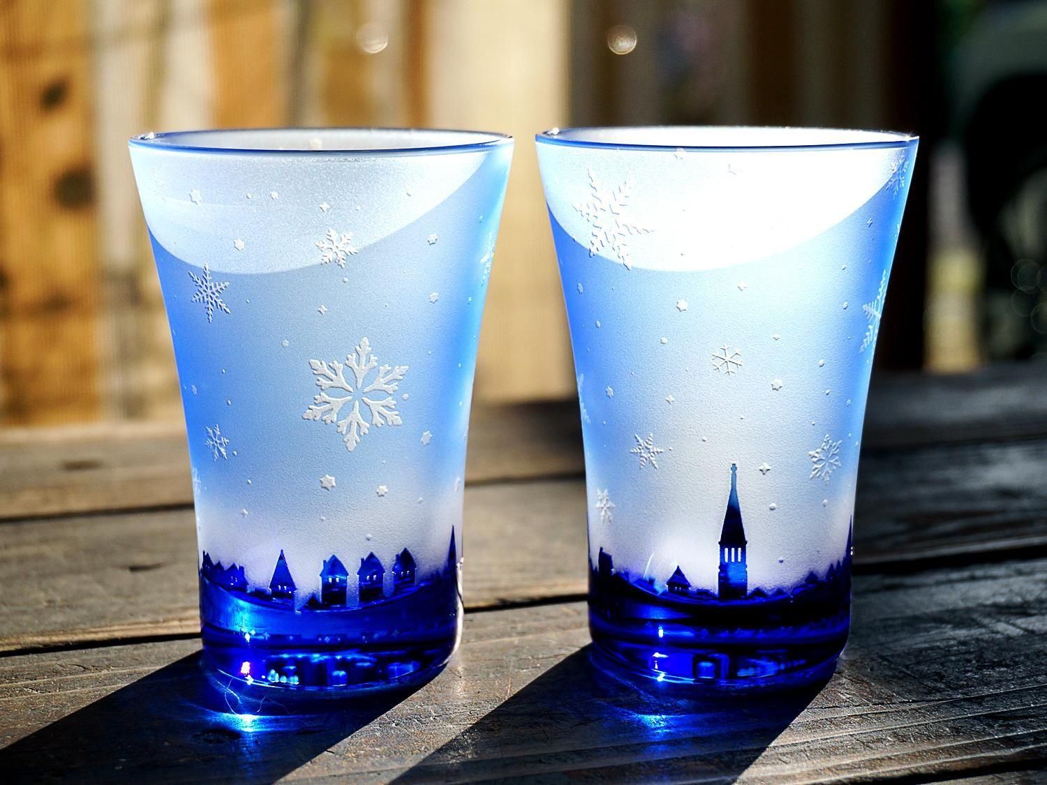 雪星街 | 青藍 | 酒器 - crafterior / クラフテリア 硝子工芸店