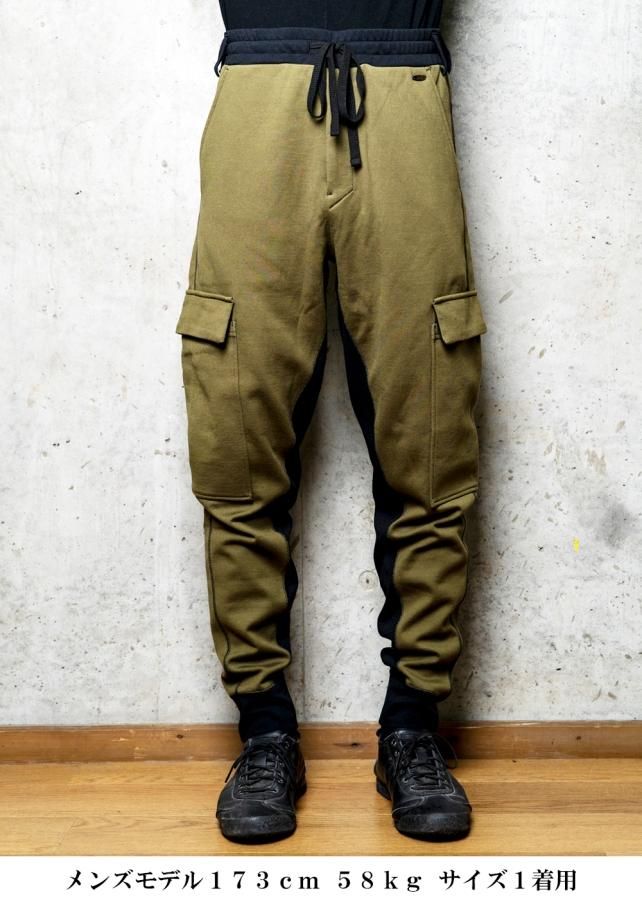 ゼロ撥水ストレッチオーガニックコットン6ポケットジョガーパンツ - カーキ