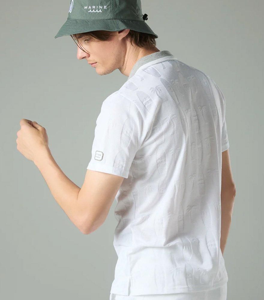 muta MARINE/ムータ マリン | リンクスジャガード ポロシャツ - FLAGS