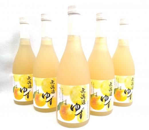 常楽酒造 国産無添加ゆず酒 9% 720ml - 湛酒店｜熊本地酒の通販サイト