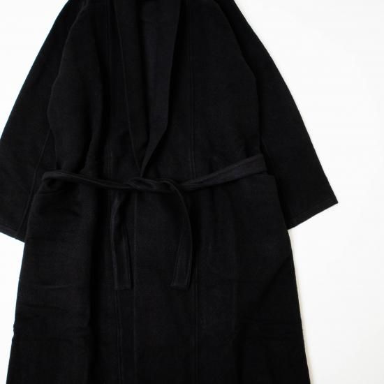 MITTAN ミッタン 「ウールシルクキャメル半纏ロングコート（紐付き