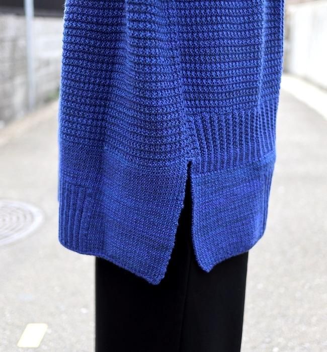 tamaki niime タマキニイメ PO knit デカ ブルー -CORIETTO