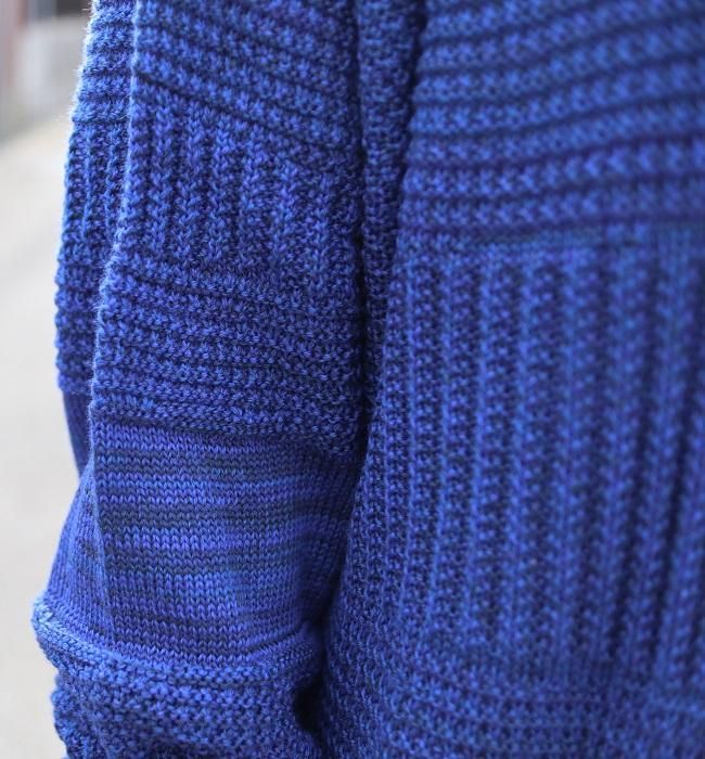 tamaki niime タマキニイメ PO knit デカ ブルー -CORIETTO