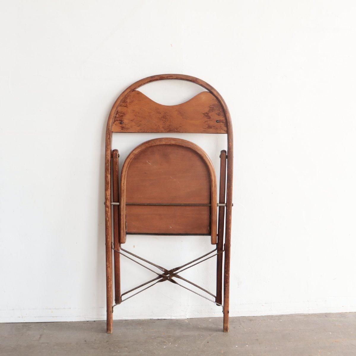 ヴィンテージ 木製 フォールディングチェア アメリカ アンティーク