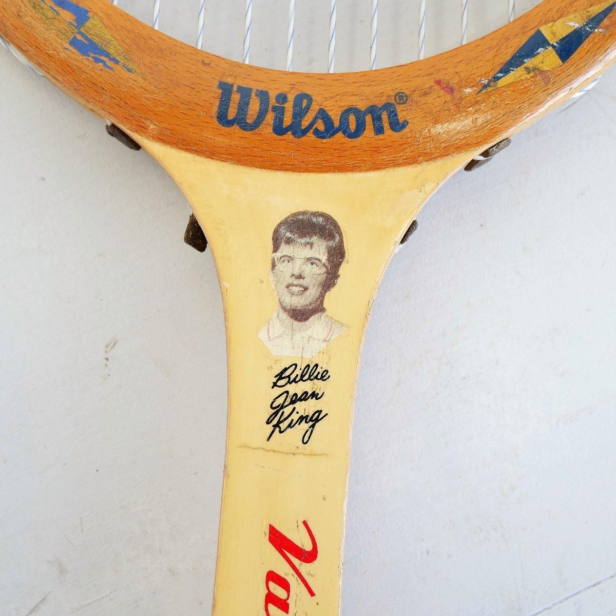 アメリカ ヴィンテージ テニスラケット Wilson 木製 スポーツ