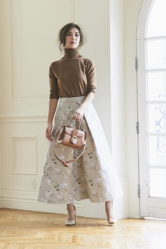 再入荷】シノワズリジャガードスカート(ライトベージュ) - seventen