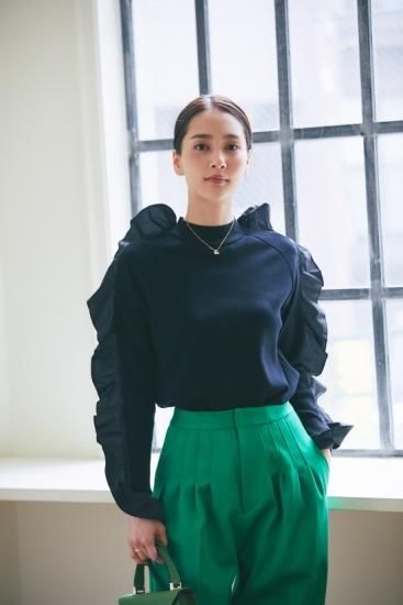 30％off】フリルニット(ブラック) - seventen