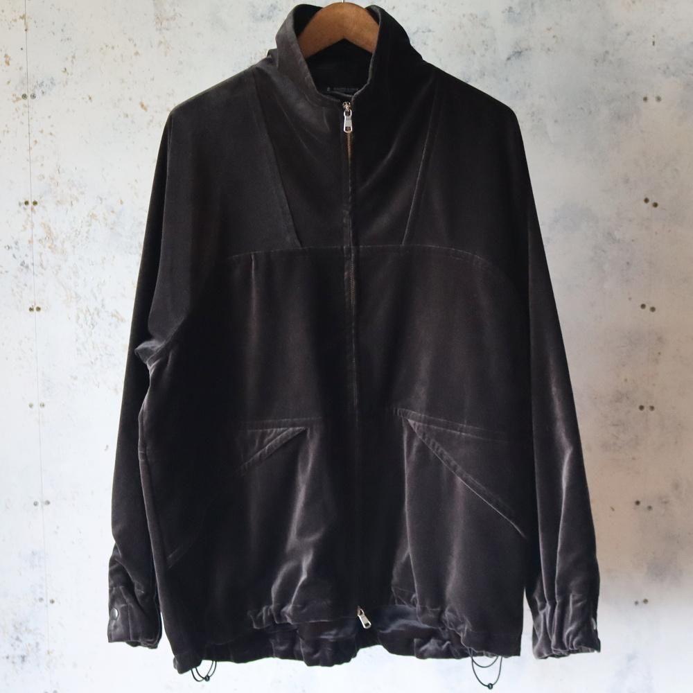 MAATEE&SONS VELVET STAND JACKET(Gray) - DIMPLE