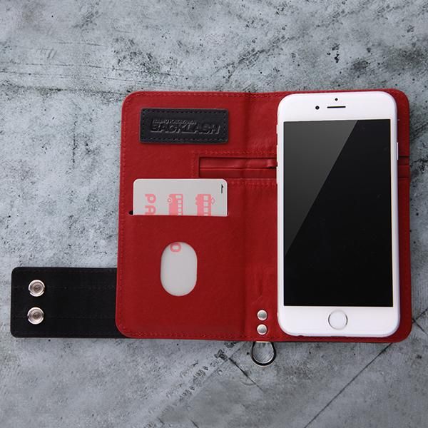 BACKLASH】スマホマルチケース イタリアンショルダー ブラック