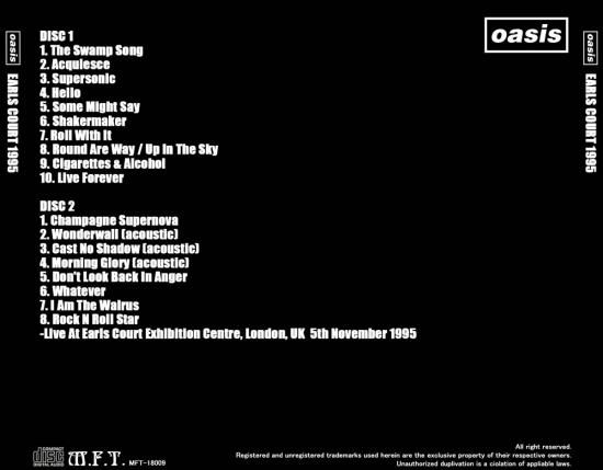 OASIS / EARLS COURT 1995