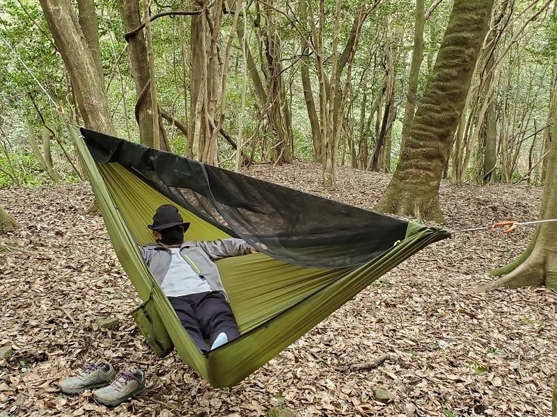 Ultralight Mosquito Net Hammock - 宗像山道具店 by GRIPS