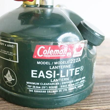 オールドコールマン222A イージーライト CANADA（1989年1月）です。