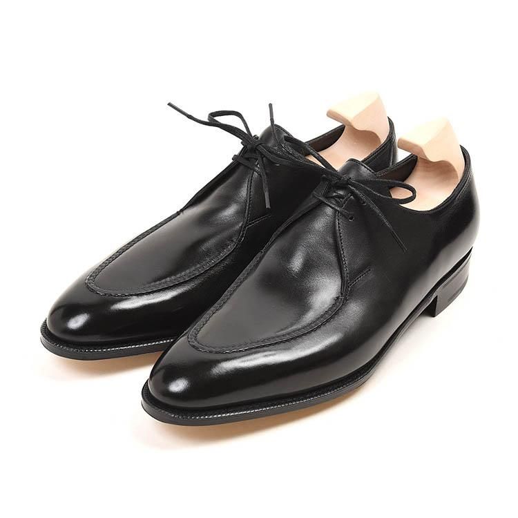 美しいUモックシューズ】ジョンロブ MANCHESTER CALF BLACK