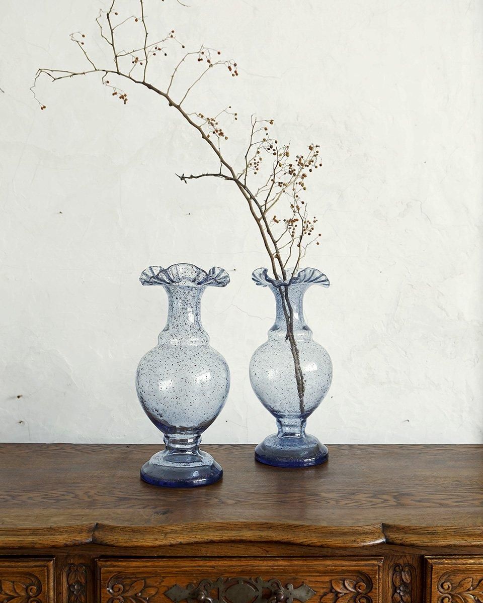 フランスアンティーク ガラス フラワーベース.11 ｜Antiques Knock