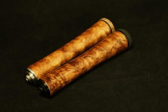 オフセット専用120mmバールウッドグリップ単体 - 渓流用トラウトロッド