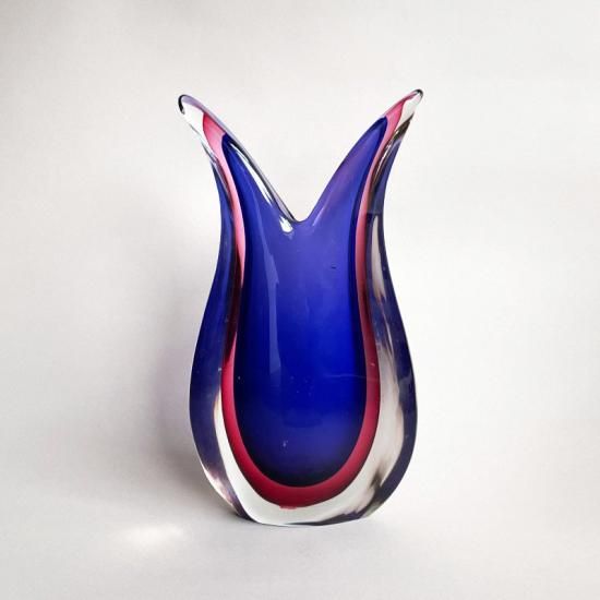 Sommerso Series Glass Vase / Flavio Poli - NICK WHITE