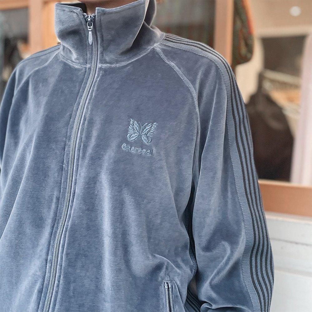 Needles（ニードルズ）〉 別注 Velour Track Jacket - Charcoal TOKYO
