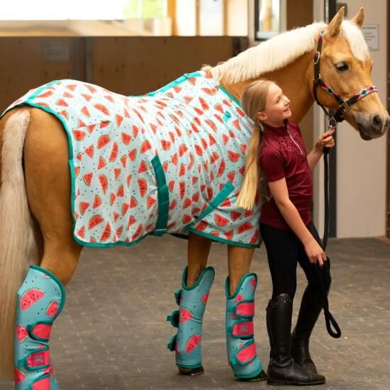 スイカ柄フリース馬着 | 馬具・乗馬用品｜アダージョ公式通販サイト