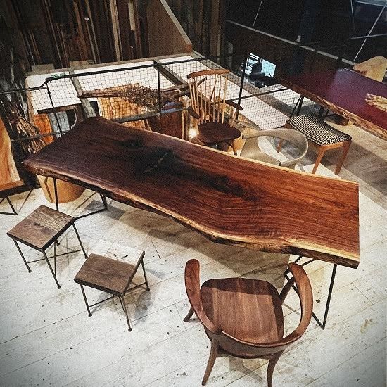 NO18 ウォールナット一枚板 ｜一枚板テーブル 通販｜大阪｜一枚板