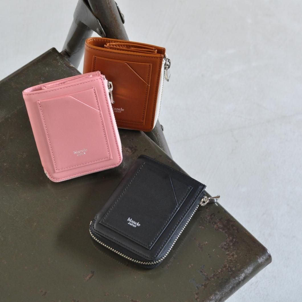 OILED SMOOTH LEATHER J ZIP WALLET - blancle online store