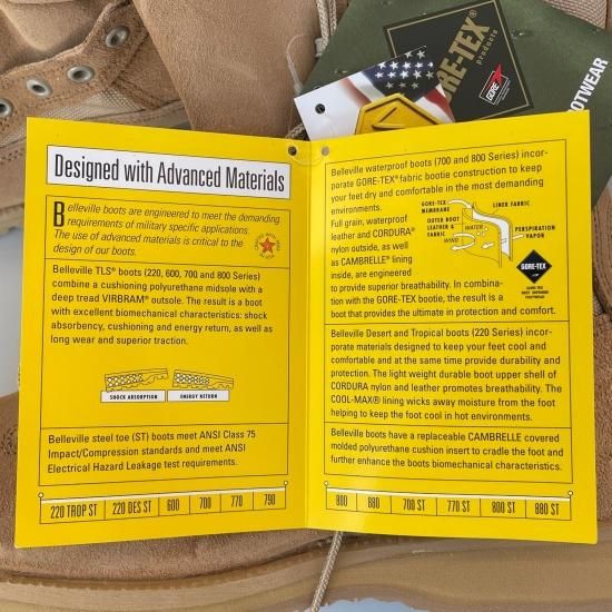 20%OFF アメリカ軍放出品 Belleville GORE-TEX デザートブーツ 790G