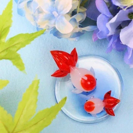 ガラス細工｜あぶく金魚L｜フォーカートグラスワークス