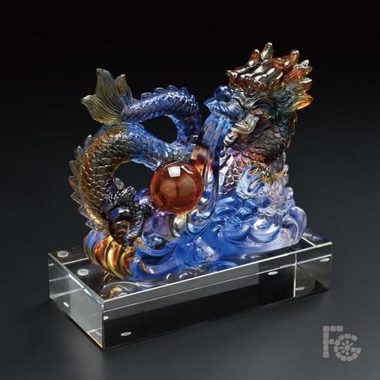 ガラス細工｜桶に金魚セット｜フォーカートグラスワークス