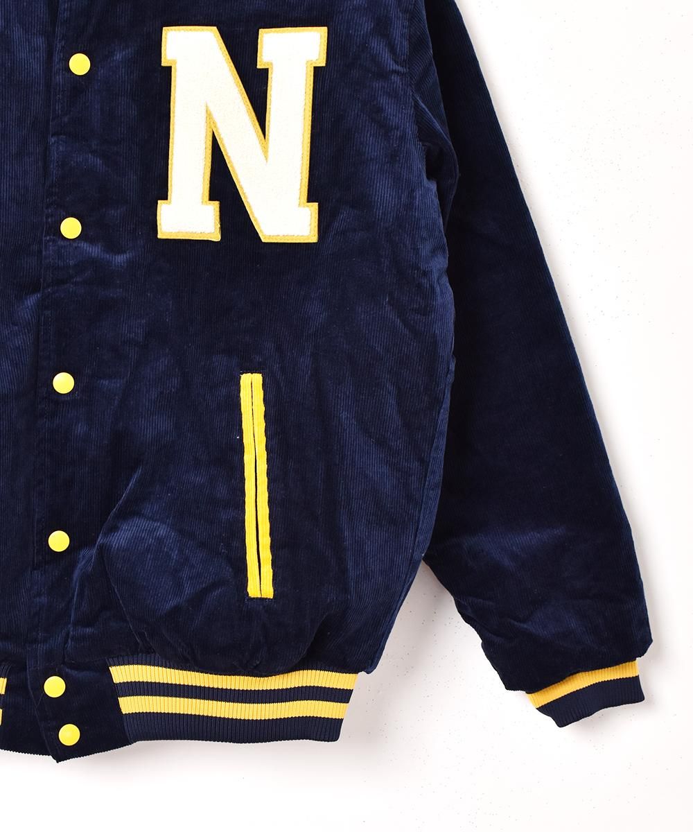 3色展開】「Backers」コーデュロイ スタジアムジャケット ネイビー