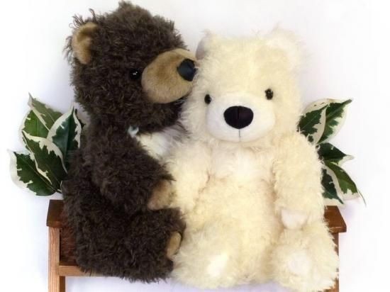 もさもさ くまさん ダークブラウン - シナダオンラインショップ