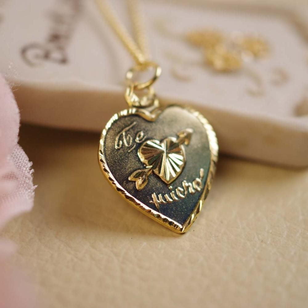 射抜かれたハート♡ハートネックレス