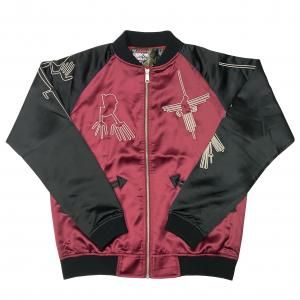 ナスカジャン2025別珍（キヌア・バーガンディ） - ホラーにプロレス