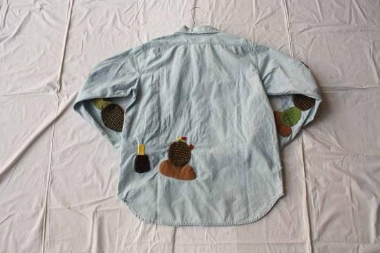 KAPITAL キャピタル シャンブレーワークシャツ(サボテン刺しゅう)