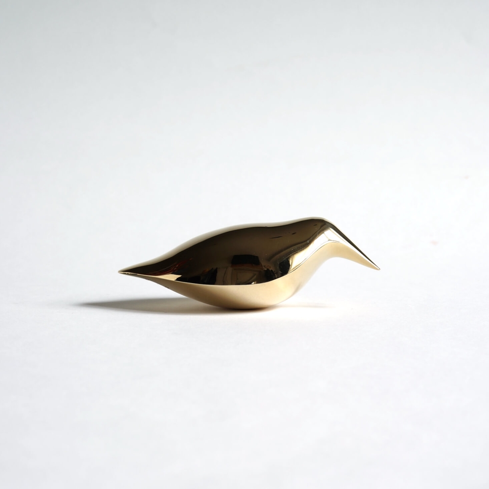 Tapio Wirkkala/ Kultakeskus Oy / Bird Paperweight / Bronze - organ